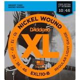 Encordoamento D'addario Exl110b Guitarra 010 +