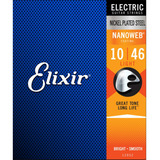 Encordoamento Elixir .010 Light Nanoweb Corda Guitarra 12052