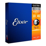 Encordoamento Elixir 010 Guitarra 12052 Nanoweb Light Usa