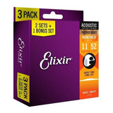 Encordoamento Elixir Cordas Violão 011 Phosphor