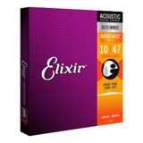 Encordoamento Elixir Violão Aço 010 Bronze Nanoweb Selo Izzo