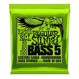 Encordoamento Ernie Ball Baixo 5c Regular Slinky 045 Usa 