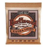 Encordoamento Ernie Ball Earthwood Phosphor Violão Aço 010 