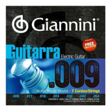 Encordoamento Giannini 09 Para Guitarra 7