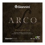 Encordoamento Giannini Arco Violino 4/4 Tensão