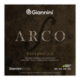 Encordoamento Giannini Arco Violino 4/4 Tensão