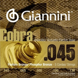 Encordoamento Giannini Baixolao Geebasf5 Bronze Fosforo 0.45