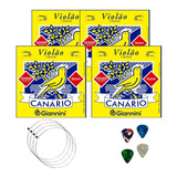 Encordoamento Giannini Canário Nylon C/ Cx C/04 E Acessórios