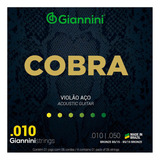Encordoamento Giannini Cobra 010 P/ Violão