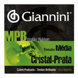 Encordoamento Giannini De Violão Nylon Genws Cristal Prata