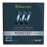 Encordoamento Giannini Guitarra Geegst 12 Pn Nanotec