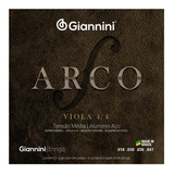 Encordoamento Giannini Viola Arco 4/4 Aluminio