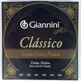 Encordoamento Giannini Violão Clássico Tensão Extra