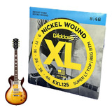 Encordoamento Guitarra 09 D'addario Exl125 Nickel