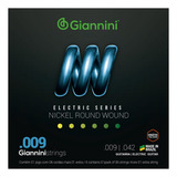 Encordoamento P/ Guitarra Giannini Geegst9 Niquel 0.009