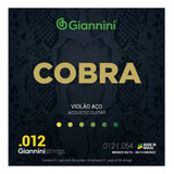 Encordoamento P/ Violão Giannini Cobra 012 Bronze 85/15