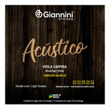 Encordoamento Para Viola Giannini Bronze 65/35 Gesval Mi 