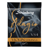 Encordoamento Para Violino 4/4 Jogo 4 Cordas Strinberg Vs4 