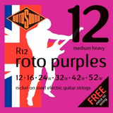 Encordoamento Rotosound R12 Pink .012/.052 Para Guitarra