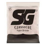 Encordoamento Sg P/ Violão Nylon Bronze Tensão Leve 28/42