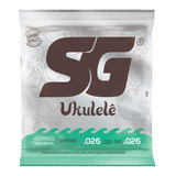 Encordoamento Ukulele Soprano Nylon Branco Sg