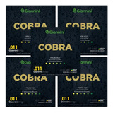 Encordoamento Violão Aço -- Giannini Cobra -- 011 -- Kit C/5
