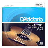 Encordoamento Violao Aco .011 D'addario Silk & Steel Ej40