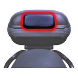 Encosto Almofada P/ Bau Bauleto Universal Moto Preto 