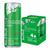 Energético Energy Drink Pitaya Pack Com 4 Latas 250ml Red Bull