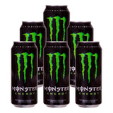 Energético Monster Energy Drink Fardo Com 6 Latas De 473ml 