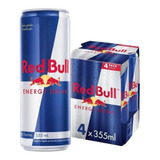 Energético Red Bull Energy Drink, 355 Ml (4 Otimo Latas)