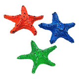 Enfeite Aquário Betta Estrela Do Mar Colors - 3 Unidades