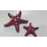 Enfeite Aquário Estrela Do Mar Pink Spotted - 02 Unidades