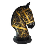 Enfeite Busto Cavalo Egípcio | Escultura