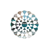 Enfeite De Espelho Decorativo Mandala 65x65cm 41 Peças 38132