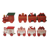 Enfeite De Natal Trem Vagão Trenzinho Papai Noel Estrelas