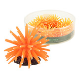 Enfeite De Silicone Soma Anemona Laranja 4,5 Cm(6 Un)