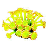 Enfeite De Silicone Soma Coral Alveopora Amarela 04
