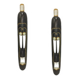 Enfeite Decoração Máscara Carranca Decorativa Africana 2pcs 