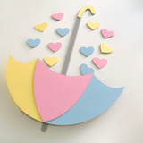 Enfeite Decorativo Guarda Chuva Candy Color Bebê Quarto Baby