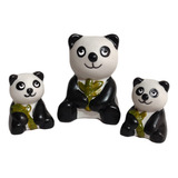 Enfeite Decorativo Miniatura Familia Urso Ursinho