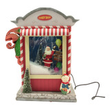 Enfeite Luminoso Musical Loja Doces Papai Noel Bivolt Wincy