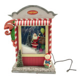Enfeite Luminoso Musical Loja Doces Papai Noel Bivolt Wincy