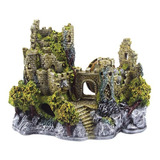 Enfeite Para Aquario Castelo Medieval I E11 Com Roda Aquaria