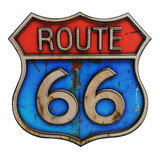 Enfeite Parede Quadro Route 66 3d G Decoração 40x40 Mdf 6mm