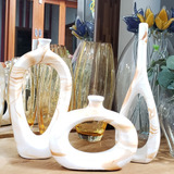 Enfeite Rack Sala Trio De Vasos Decorativos Vasinhos