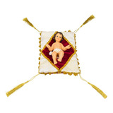 Enfeite Resina Menino Jesus Na Manjedoura 15cm - Realista