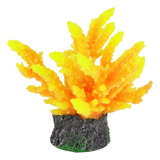 Enfeite Soma Coral Acropora Color Laranja E Amarela