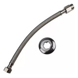Engate Mangueira Flexível Trançado Aço Inox 40cm Quente Fria