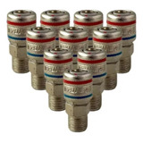 Engate Rápido De Ar 1/4 Pol. Rosca 1/2 Macho Npt Schweers